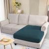 image:imageHVERSAILTEX Super Stretch Individual Seat Sofa Covers Couch Cushion Covers Slipcover Sets Thick Jacquard Textured Twill Fabric 2 Piece Large GreyDeep Teal