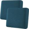 image:imageHVERSAILTEX Super Stretch Individual Seat Sofa Covers Couch Cushion Covers Slipcover Sets Thick Jacquard Textured Twill Fabric 2 Piece Large GreyDeep Teal