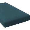 image:imageHVERSAILTEX Super Stretch Individual Seat Sofa Covers Couch Cushion Covers Slipcover Sets Thick Jacquard Textured Twill Fabric 2 Piece Large GreyDeep Teal