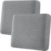 image:imageHVERSAILTEX Super Stretch Individual Seat Sofa Covers Couch Cushion Covers Slipcover Sets Thick Jacquard Textured Twill Fabric 2 Piece Large GreyDove