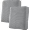 image:imageHVERSAILTEX Super Stretch Individual Seat Sofa Covers Couch Cushion Covers Slipcover Sets Thick Jacquard Textured Twill Fabric 2 Piece Large GreyDove