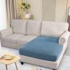 image:imageHVERSAILTEX Super Stretch Individual Seat Sofa Covers Couch Cushion Covers Slipcover Sets Thick Jacquard Textured Twill Fabric 2 Piece Large GreyDusty Blue
