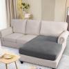 image:imageHVERSAILTEX Super Stretch Individual Seat Sofa Covers Couch Cushion Covers Slipcover Sets Thick Jacquard Textured Twill Fabric 2 Piece Large GreyGrey