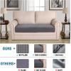 image:imageHVERSAILTEX Super Stretch Individual Seat Sofa Covers Couch Cushion Covers Slipcover Sets Thick Jacquard Textured Twill Fabric 2 Piece Large GreyGrey