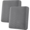 image:imageHVERSAILTEX Super Stretch Individual Seat Sofa Covers Couch Cushion Covers Slipcover Sets Thick Jacquard Textured Twill Fabric 2 Piece Large GreyGrey