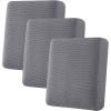 image:imageHVERSAILTEX Super Stretch Individual Seat Sofa Covers Couch Cushion Covers Slipcover Sets Thick Jacquard Textured Twill Fabric 2 Piece Large GreyGrey