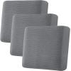 image:imageHVERSAILTEX Super Stretch Individual Seat Sofa Covers Couch Cushion Covers Slipcover Sets Thick Jacquard Textured Twill Fabric 2 Piece Large GreyGrey