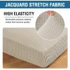 image:imageHVERSAILTEX Super Stretch Individual Seat Sofa Covers Couch Cushion Covers Slipcover Sets Thick Jacquard Textured Twill Fabric 2 Piece Large GreyIsland Fossi