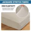 image:imageHVERSAILTEX Super Stretch Individual Seat Sofa Covers Couch Cushion Covers Slipcover Sets Thick Jacquard Textured Twill Fabric 2 Piece Large GreyIsland Fossi