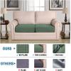 image:imageHVERSAILTEX Super Stretch Individual Seat Sofa Covers Couch Cushion Covers Slipcover Sets Thick Jacquard Textured Twill Fabric 2 Piece Large GreyLoden Frost