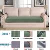 image:imageHVERSAILTEX Super Stretch Individual Seat Sofa Covers Couch Cushion Covers Slipcover Sets Thick Jacquard Textured Twill Fabric 2 Piece Large GreyLoden Frost