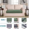 image:imageHVERSAILTEX Super Stretch Individual Seat Sofa Covers Couch Cushion Covers Slipcover Sets Thick Jacquard Textured Twill Fabric 2 Piece Large GreyLoden Frost