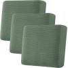 image:imageHVERSAILTEX Super Stretch Individual Seat Sofa Covers Couch Cushion Covers Slipcover Sets Thick Jacquard Textured Twill Fabric 2 Piece Large GreyLoden Frost