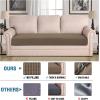 image:imageHVERSAILTEX Super Stretch Individual Seat Sofa Covers Couch Cushion Covers Slipcover Sets Thick Jacquard Textured Twill Fabric 2 Piece Large GreyMacchiato