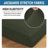 image:imageHVERSAILTEX Super Stretch Individual Seat Sofa Covers Couch Cushion Covers Slipcover Sets Thick Jacquard Textured Twill Fabric 2 Piece Large GreyOlive