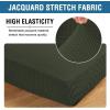 image:imageHVERSAILTEX Super Stretch Individual Seat Sofa Covers Couch Cushion Covers Slipcover Sets Thick Jacquard Textured Twill Fabric 2 Piece Large GreyOlive