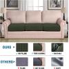 image:imageHVERSAILTEX Super Stretch Individual Seat Sofa Covers Couch Cushion Covers Slipcover Sets Thick Jacquard Textured Twill Fabric 2 Piece Large GreyOlive