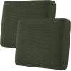 image:imageHVERSAILTEX Super Stretch Individual Seat Sofa Covers Couch Cushion Covers Slipcover Sets Thick Jacquard Textured Twill Fabric 2 Piece Large GreyOlive
