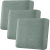 image:imageHVERSAILTEX Super Stretch Individual Seat Sofa Covers Couch Cushion Covers Slipcover Sets Thick Jacquard Textured Twill Fabric 2 Piece Large GreySage
