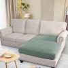 image:imageHVERSAILTEX Super Stretch Individual Seat Sofa Covers Couch Cushion Covers Slipcover Sets Thick Jacquard Textured Twill Fabric 2 Piece Large GreySage