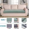 image:imageHVERSAILTEX Super Stretch Individual Seat Sofa Covers Couch Cushion Covers Slipcover Sets Thick Jacquard Textured Twill Fabric 2 Piece Large GreySage