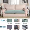 image:imageHVERSAILTEX Super Stretch Individual Seat Sofa Covers Couch Cushion Covers Slipcover Sets Thick Jacquard Textured Twill Fabric 2 Piece Large GreySage