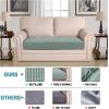 image:imageHVERSAILTEX Super Stretch Individual Seat Sofa Covers Couch Cushion Covers Slipcover Sets Thick Jacquard Textured Twill Fabric 2 Piece Large GreySage