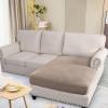image:imageHVERSAILTEX Super Stretch Individual Seat Sofa Covers Couch Cushion Covers Slipcover Sets Thick Jacquard Textured Twill Fabric 2 Piece Large GreySand