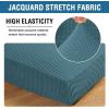 image:imageHVERSAILTEX Super Stretch Individual Seat Sofa Covers Couch Cushion Covers Slipcover Sets Thick Jacquard Textured Twill Fabric 2 Piece Large GreyStorm Blue