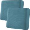 image:imageHVERSAILTEX Super Stretch Individual Seat Sofa Covers Couch Cushion Covers Slipcover Sets Thick Jacquard Textured Twill Fabric 2 Piece Large GreyStorm Blue