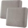 image:imageHVERSAILTEX Super Stretch Individual Seat Sofa Covers Couch Cushion Covers Slipcover Sets Thick Jacquard Textured Twill Fabric 2 Piece Large GreyTaupe