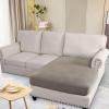 image:imageHVERSAILTEX Super Stretch Individual Seat Sofa Covers Couch Cushion Covers Slipcover Sets Thick Jacquard Textured Twill Fabric 2 Piece Large GreyTaupe