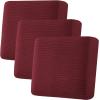 image:imageHVERSAILTEX Super Stretch Individual Seat Sofa Covers Couch Cushion Covers Slipcover Sets Thick Jacquard Textured Twill Fabric 2 Piece Large GreyWineBurgundy