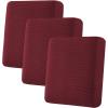 image:imageHVERSAILTEX Super Stretch Individual Seat Sofa Covers Couch Cushion Covers Slipcover Sets Thick Jacquard Textured Twill Fabric 2 Piece Large GreyWineBurgundy