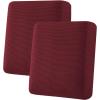 image:imageHVERSAILTEX Super Stretch Individual Seat Sofa Covers Couch Cushion Covers Slipcover Sets Thick Jacquard Textured Twill Fabric 2 Piece Large GreyWineBurgundy