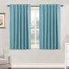 image:imageHVERSAILTEX Blackout Curtains Thermal Insulated Window Treatment Panels Room Darkening Blackout Drapes for Living Room Back TabRod Pocket Bedroom Draperies 52 x 84 Inch Stone Blue 2 PanelsAqua