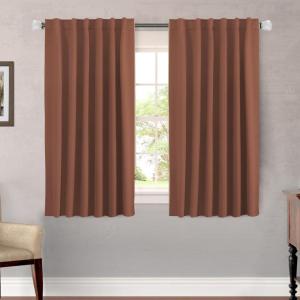 image:imageHVERSAILTEX Blackout Curtains Thermal Insulated Window Treatment Panels Room Darkening Blackout Drapes for Living Room Back TabRod Pocket Bedroom Draperies 52 x 84 Inch Stone Blue 2 PanelsWashed Spice