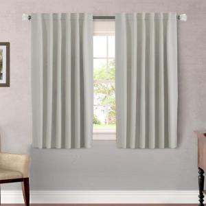 image:imageHVERSAILTEX Blackout Curtains Thermal Insulated Window Treatment Panels Room Darkening Blackout Drapes for Living Room Back TabRod Pocket Bedroom Draperies 52 x 84 Inch Stone Blue 2 PanelsPale Oak