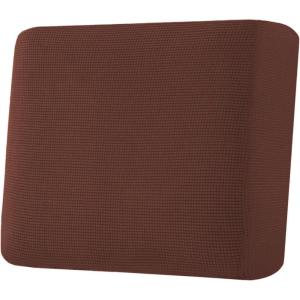 image:imageHVERSAILTEX Super Stretch Individual Seat Sofa Covers Couch Cushion Covers Slipcover Sets Thick Jacquard Textured Twill Fabric 2 Piece Large GreyBurnt Brick