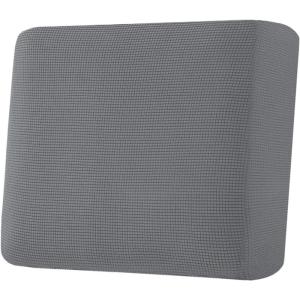 image:imageHVERSAILTEX Super Stretch Individual Seat Sofa Covers Couch Cushion Covers Slipcover Sets Thick Jacquard Textured Twill Fabric 2 Piece Large GreyGrey