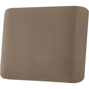 image:imageHVERSAILTEX Super Stretch Individual Seat Sofa Covers Couch Cushion Covers Slipcover Sets Thick Jacquard Textured Twill Fabric 2 Piece Large GreyMacchiato