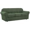 image:imageHVERSAILTEX 3 Piece Stretch Sofa Covers for 2 Cushion Loveseat Couch  Thicker Jacquard Fabric Medium Sofa TaupeBronze Green