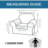 image:imageHVERSAILTEX 3 Piece Stretch Sofa Covers for 2 Cushion Loveseat Couch  Thicker Jacquard Fabric Medium Sofa TaupeChocolate