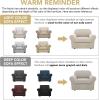 image:imageHVERSAILTEX 3 Piece Stretch Sofa Covers for 2 Cushion Loveseat Couch  Thicker Jacquard Fabric Medium Sofa TaupeIsland Fossi