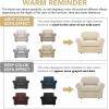image:imageHVERSAILTEX 3 Piece Stretch Sofa Covers for 2 Cushion Loveseat Couch  Thicker Jacquard Fabric Medium Sofa TaupeNatural