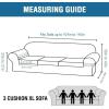 image:imageHVERSAILTEX 3 Piece Stretch Sofa Covers for 2 Cushion Loveseat Couch  Thicker Jacquard Fabric Medium Sofa TaupeRust