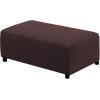 image:imageHVERSAILTEX Ottoman and Sofa Seat Cushion Combined Cover Slipcover Rectangle Sofa Slipcover Fit Length 5675 Suitable for L Shaped Seat Cushion Cover or Chaise Part Cover Stretch Thick Soft  GreyChocolate