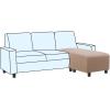image:imageHVERSAILTEX Ottoman and Sofa Seat Cushion Combined Cover Slipcover Rectangle Sofa Slipcover Fit Length 5675 Suitable for L Shaped Seat Cushion Cover or Chaise Part Cover Stretch Thick Soft  GreySand