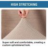 image:imageHVERSAILTEX Ottoman and Sofa Seat Cushion Combined Cover Slipcover Rectangle Sofa Slipcover Fit Length 5675 Suitable for L Shaped Seat Cushion Cover or Chaise Part Cover Stretch Thick Soft  GreySand