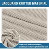 image:imageHVERSAILTEX Ottoman and Sofa Seat Cushion Combined Cover Slipcover Rectangle Sofa Slipcover Fit Length 5675 Suitable for L Shaped Seat Cushion Cover or Chaise Part Cover Stretch Thick Soft  GreyIsland Fossi